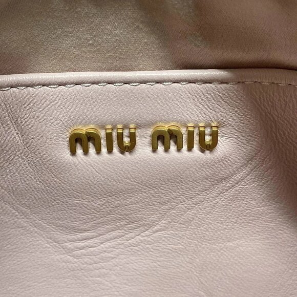 Auth miumiu Matelasse - Pink Leather Shoulder Bag - Picture 6 of 16